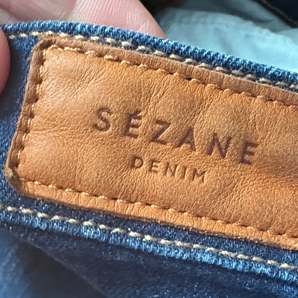 Sezane Indigo Straight Leg Jeans - Picture 5 of 9